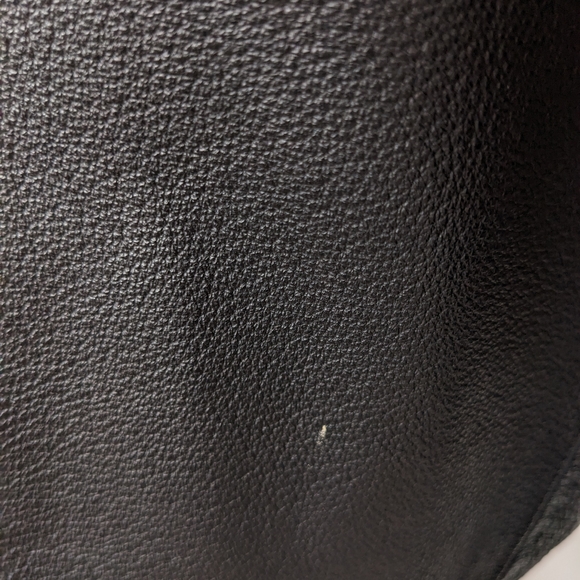 Together! 2-way Genuine Leather Vintage jacket blazer coat 10 black - Picture 12 of 17